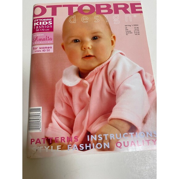Ottobre Kids Fashion Sewing Pattern Magazine Intact Spring 2004 - Picture 2 of 5